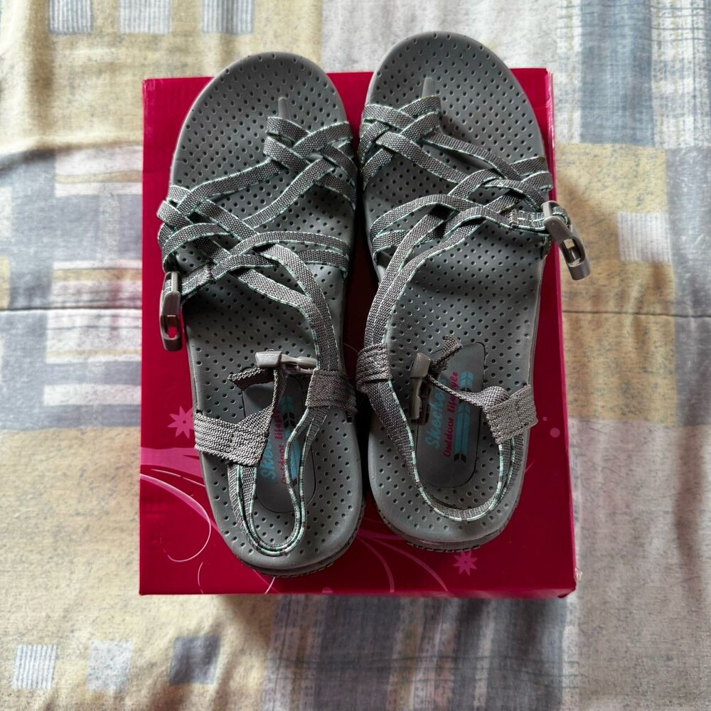 Skechers Outdoor Lifestyle Grey Sandals Women's Sz 9
